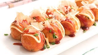 Takoyaki  Receta Fácil de Bolas de Pulpo Japonesas [upl. by Eldrida]