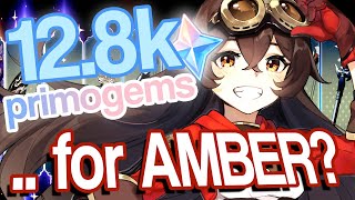 12800 Primogems for Amber  Genshin Impact [upl. by Anitserp274]