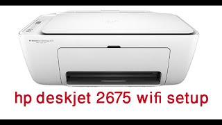 How To Connect HP Deskjet 2675 All In One Printer to WiFi network of Home Or Office review [upl. by Eiknarf]