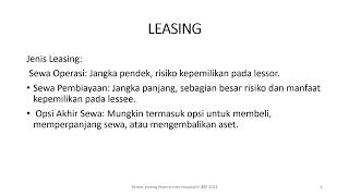 SESI 40 MKU Leasing [upl. by Nazay]