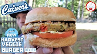 Culvers® HARVEST VEGGIE BURGER Review 🌾🌽 🍄🍔 [upl. by Netloc]