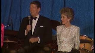 President Reagans Remarks at the Washington Hilton Hotel Inaugural Ball on January 21 1985 [upl. by Atcliffe371]