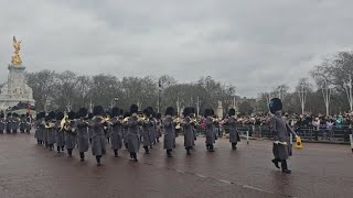 LONDON Buckingham Palace  Winter and Summer Guard Changing Parade [upl. by Cirala]