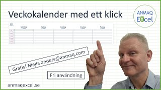 Veckokalender med ett klick [upl. by Bea975]