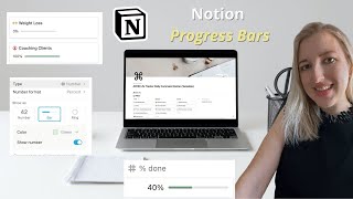 How to use the NEW progress bars in Notion practical uses [upl. by Ruff124]