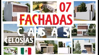 7 FACHADAS bonitas DE CASAS CON CELOSÍAS  Fachadas DE CASAS con privacidad [upl. by Ydospahr]