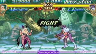 Darkstalkers 1  Morrigan Playthrough 24 [upl. by Mccowyn]