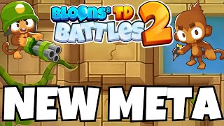 NEW META STRAT Bloons TD Battles 2 LESGO [upl. by Holcman]