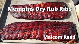 Memphis Style Rib Recipe  How to smoke Memphis Style Dry Rub Ribs Malcom Reed HowToBBQRight [upl. by Claudia454]