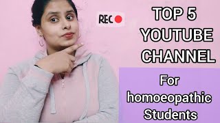 TOP 5 HOMOEOPATHIC YOUTUBE CHANNEL ✔  youtube channel for homoeopathic Materia medica [upl. by Ramal]