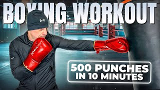 500 Punch Boxing Workout  Rapid Fire Combos [upl. by Aronle]