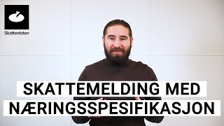 Levering av skattemelding med næringsspesifikasjon [upl. by Brocky]