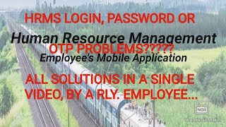 HRMS LOGIN ISSUES  USER ID PASSWORD OR OTP PROBLEMS  DONT WARRY ALL SOLUTIONS IN A SINGLE VIDEO [upl. by Alihet479]