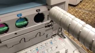 Ricoh mp c2551 toner change [upl. by Ahdar]