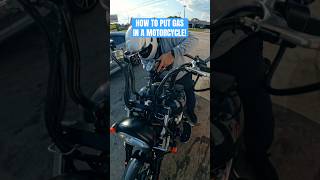 How to Fill Up A Motorcycle With Gas The Easy Way 😎 Shorts howto biker motorcycle [upl. by Jarad417]