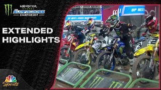 Supercross 2024 EXTENDED HIGHLIGHTS Round 6 in Glendale  21024  Motorsports on NBC [upl. by Eniamahs]