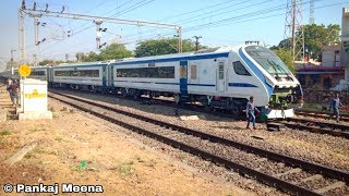 Train 18 Arrived at Kota Junction for the Trail Run of 180 kmph  Photo Slideshow [upl. by Phenice105]