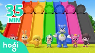 Learn Colors with Slide and More｜Compilation｜Colors for Kids｜Pinkfong amp Hogi Nursery Rhymes [upl. by Car]