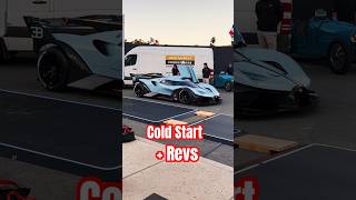 BUGATTI BOLIDE COLD START  REVING carweek2024 [upl. by Bartram386]