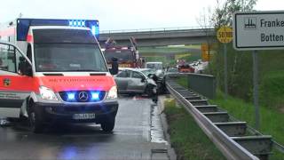 Frankenberg Drei Tote bei schwerem Verkehrsunfallmpg [upl. by Pantia]