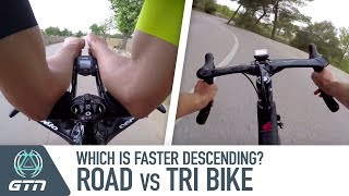 Time Trial Bike Vs Road Bike Whats The Best Triathlon Bike For Descending [upl. by Aley897]