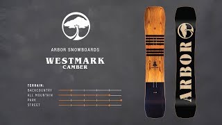 Arbor Snowboards  2018 Product Profiles  Westmark Camber Frank April Edt [upl. by Enilekcaj971]