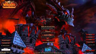 Cataclysm Beta  New Login Screen [upl. by Esaele]