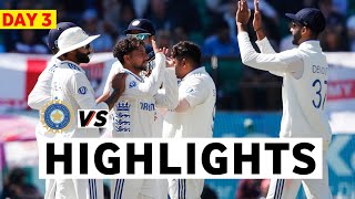 India vs England 5th Test DAY 3 Full Match Highlights  IND vs ENG 5th Test DAY 3 Full Highlights [upl. by Ellen77]