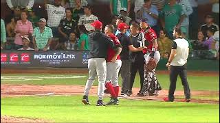 Bronca Toros de Tijuana vs Saraperos de Saltillo  Play Offs 2023 Juego 5 [upl. by Adnoek791]