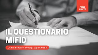 Il questionario MiFID [upl. by Egor]