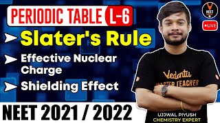 Periodic Table L6  Slaters Rule Effective Nuclear Charge and Shielding Effect  NEET 2021 [upl. by Ytinav]