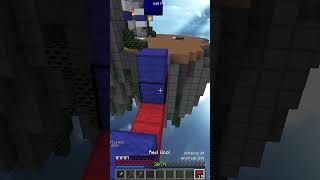 INSANE Block Clutch minecraft bedwars shorts [upl. by Garlen82]