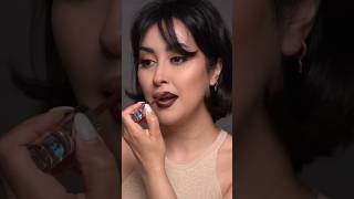 BrownRed lipstick combo hack lipstick glossylips lipstickcombo hack viralshortvideo [upl. by Eleen746]