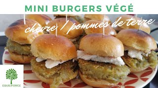 🍔BURGERS VÉGÉTARIENS avec GALETTES DE POMMES DE TERRE ET CHÈVRE  LUNDI VERT n°115 [upl. by Ardnat]