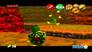 Legend of Zelda Ocarina of Time Walkthrough  Dodongos Cavern  Part 1 [upl. by Melisandra]