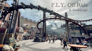 FLY FullLayout OffRide Phantasialand  Worlds longest and first launched flying coaster [upl. by Ilzel464]