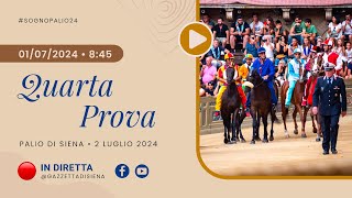 Quarta prova  Palio di Siena 2 luglio 2024  SOGNO PALIO [upl. by Nivle]