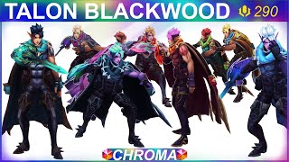 Talon Blackwood Chroma Skina Preview  SKingdom  League of Legends [upl. by Nylirrej393]