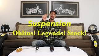 Harley Davidson Performance Bagger  Ohlins  Legends Suspension Comparison [upl. by Vilma472]