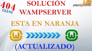 Solución a como poner Wampserver de naranja a verde  Error 404  Efectivo Master tutos93 [upl. by Latham832]