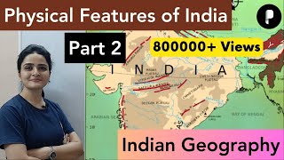 India Map Physical Features of India explained in हिंदी  Part 2 [upl. by Yrrej]