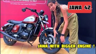 Jawa 42 with 350cc engine launched at ₹199L  Jawa 42 walkaround [upl. by Llerrehs]