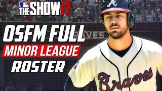 MLB THE SHOW 17 How to Download the OSFM Rosters Full Minor League Roster [upl. by Nytsirk]