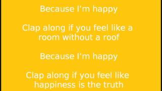 Pharrell Williams Happy Lyrics [upl. by Airdnas]