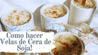 Como hacer velas aromáticas con cera de soja  Velas Aromaticas Artesanales [upl. by Eninnej234]