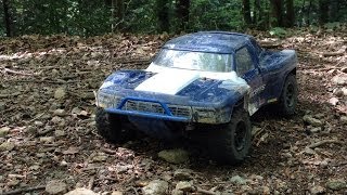 Traxxas Slash 4X4 BRUSHLESS Bashing  Crashing [upl. by Noied]