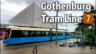 ⁴ᴷ⁶⁰ Exploring Gothenburg Tramways Line 7 [upl. by Aniger814]