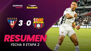 Liga de Quito 3  0 Barcelona SC  Resumen Fecha 5  2da Etapa  LigaPro Ecuabet [upl. by Hyams736]