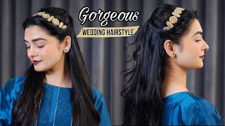 Gorgeous Wedding Hairstlye  Very SIMPLE amp EASY  Step By Step Tutorial [upl. by Canty221]