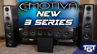 NEW AIRMOTIV 3 Series  Emotiva T3 Towers C3 Center A2 ATMOS Home Theater Speakers REVIEW [upl. by Onez527]